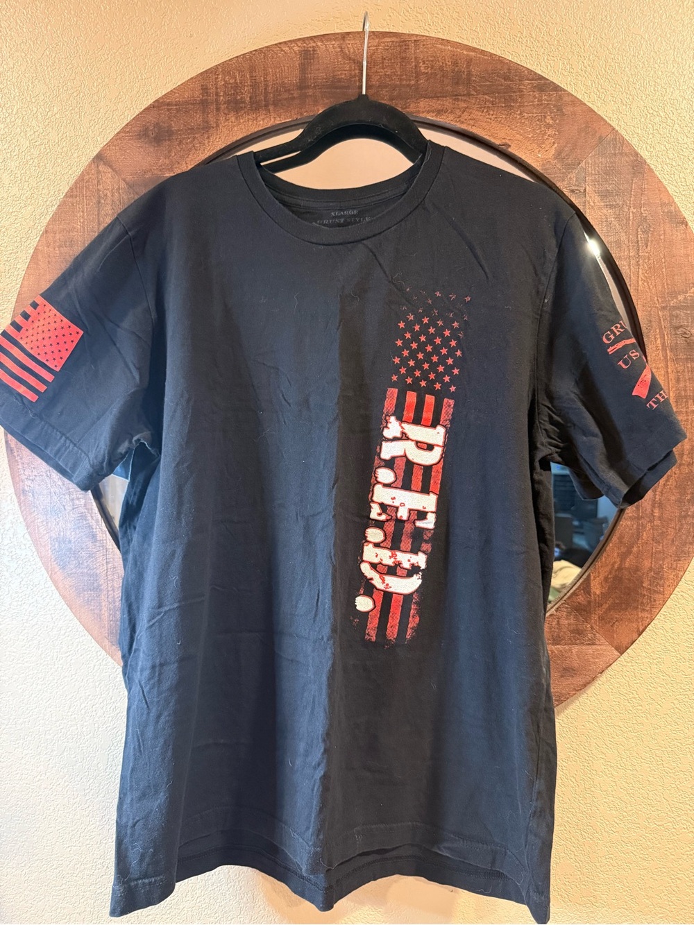 GRUNT STYLE- Set of 3 RED (remember everyone deployed) shirts- XL